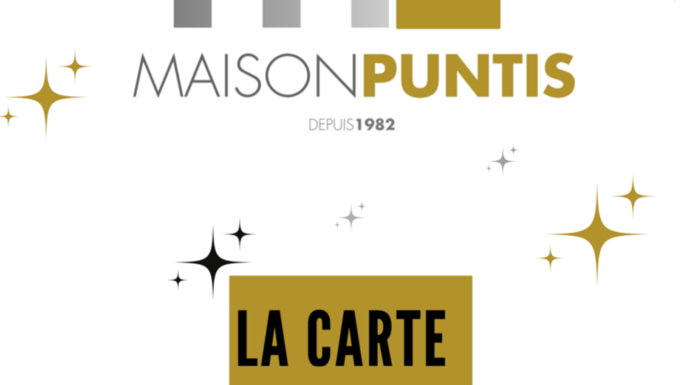 La carte festive maison puntis 2024